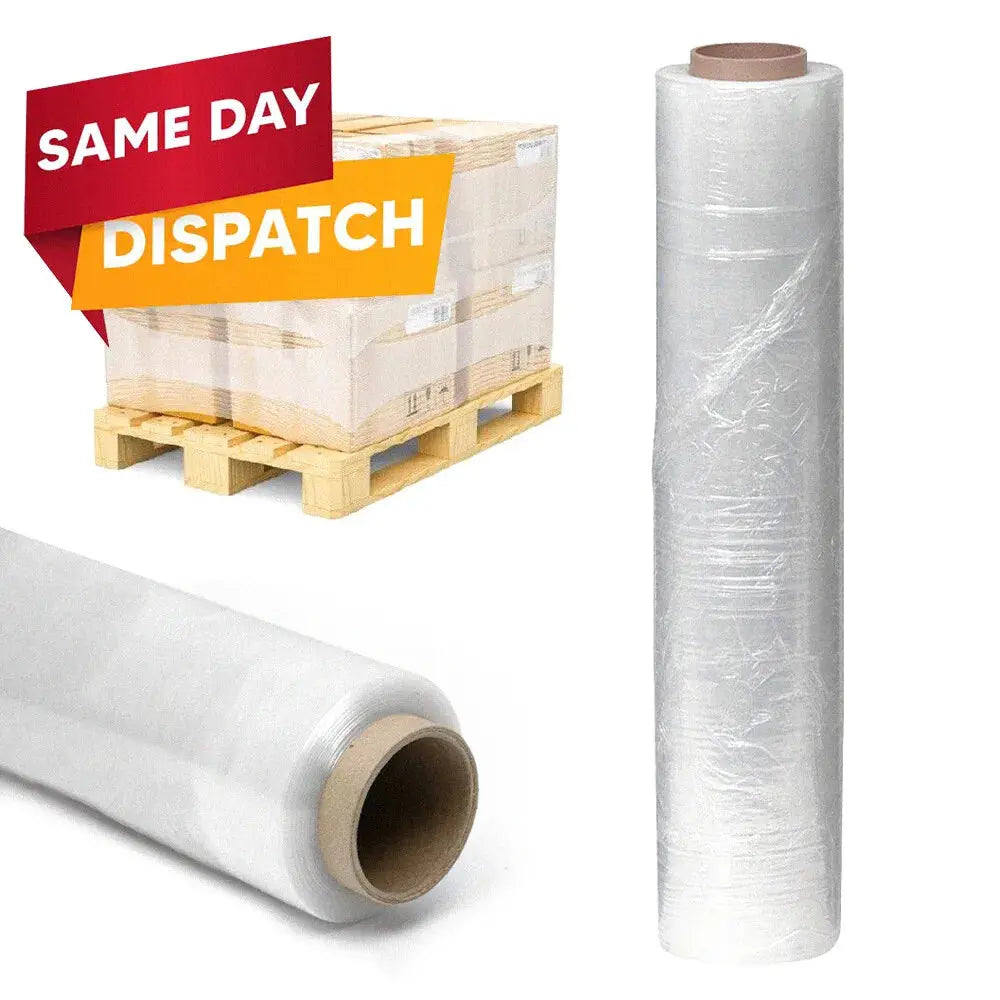 Wholesale Industrial Shrink Wrap, 19.68"×1400 feet 80 GA, $15 per roll for clear color,$20 for black Unitechx Computer Alberta